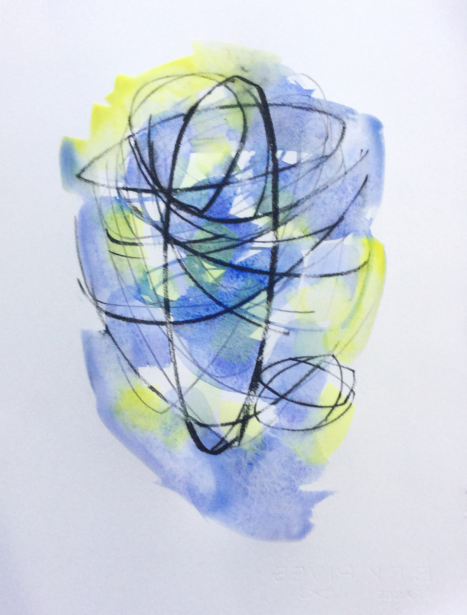 Entanglements-Blue-Yellow_mixedmediapaper_15x11